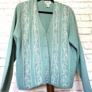 Beaded Cardigan Sweater - Vintage